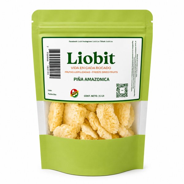 Liobit – Piña Amazónica (fruta liofilizada).