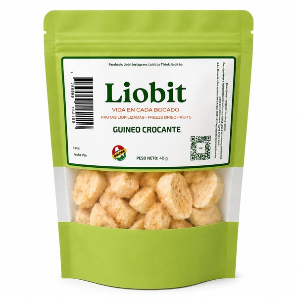 Liobit – Guineo Crocante (fruta liofilizada).