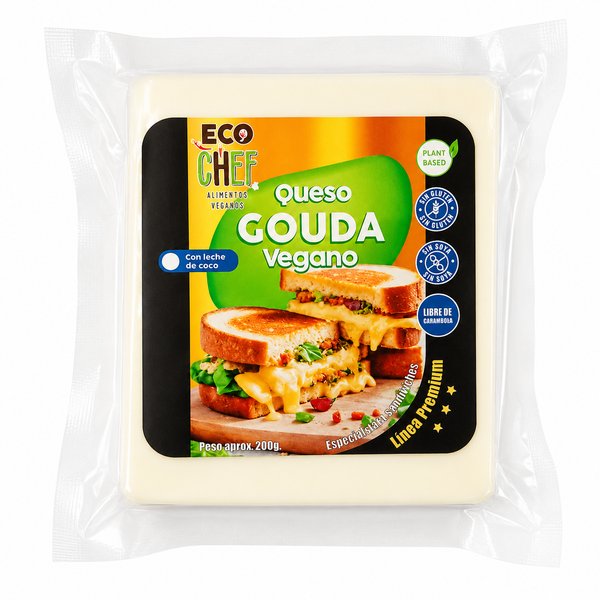 Eco Chef – Queso Gouda Vegano con Leche de Coco.