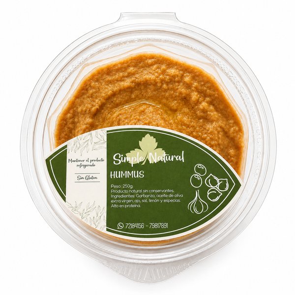 Simple Natural – HUMMUS (Sin Gluten)