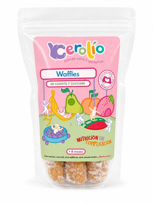 Cerolío – Waffles DE CAMOTE Y ZUCCHINI (Comida Lista y Nutritiva)