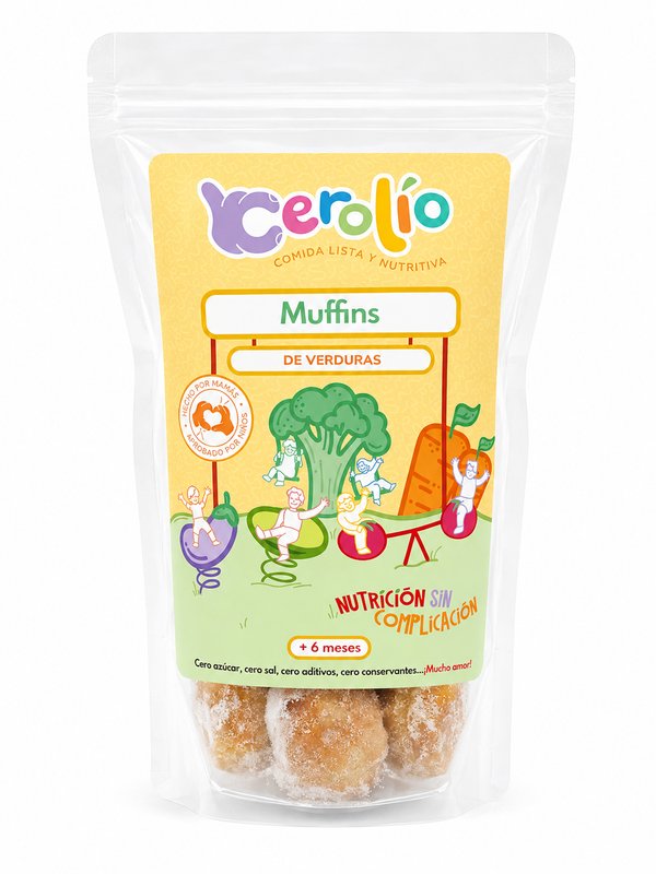 Cerolío – Muffins DE VERDURAS (Comida Lista y Nutritiva)