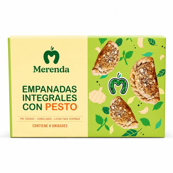 Merenda – EMPANADAS INTEGRALES CON PESTO (Pre cocidas - Congeladas - Listas para terminar)