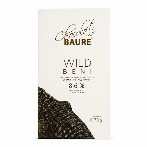 Chocolate BAURE – WILD BENI (86% Extra Oscuro / Extra Dark)
