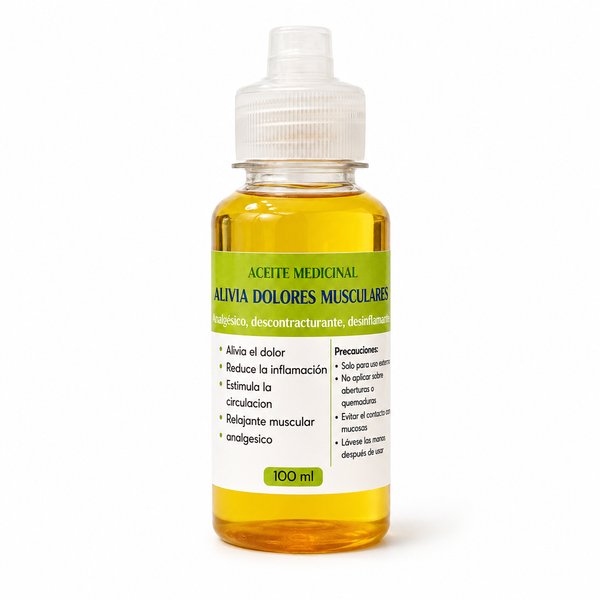 Aceite Medicinal – Alivia Dolores Musculares (Analgésico, descontracturante, desinflamante) Jazmín Herbal