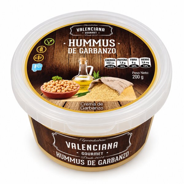 VALENCIANA GOURMET – HUMMUS DE GARBANZO ( 200GR )