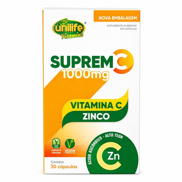 Unilife Vitamins – Suprem C 1000mg (Vitamina C + Zinco)