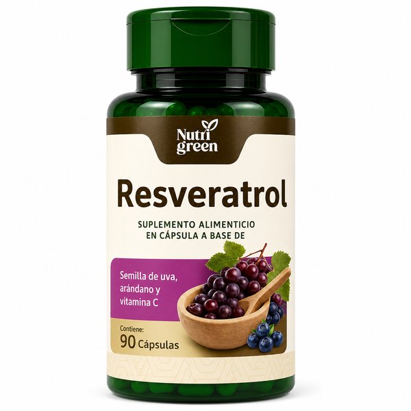 Nutri Green – Resveratrol (con semilla de uva, arándano y vitamina C)