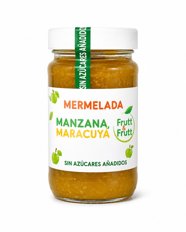 Frutt & Frutt – Mermelada Manzana, Maracuyá