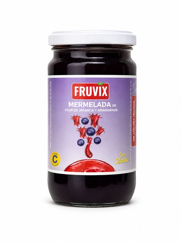 Fruvix – Mermelada de Flor de Jamaica y Arándanos