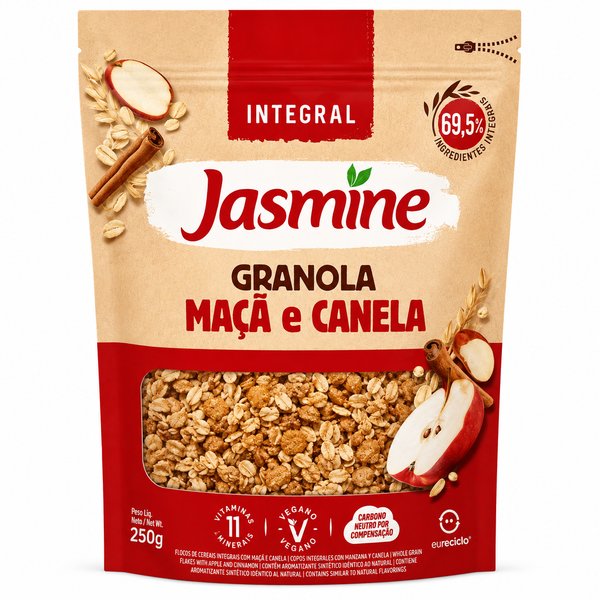Jasmine – Granola Integral Maçã e Canela (Manzana y Canela)
