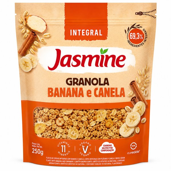 Jasmine – Granola Integral Banana e Canela (Banana y Canela)