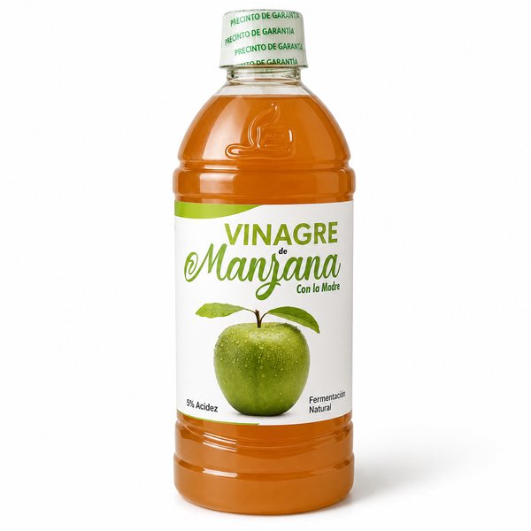 Vinagre de Manzana (Con la Madre - Fermentación Natural - 5% Acidez)