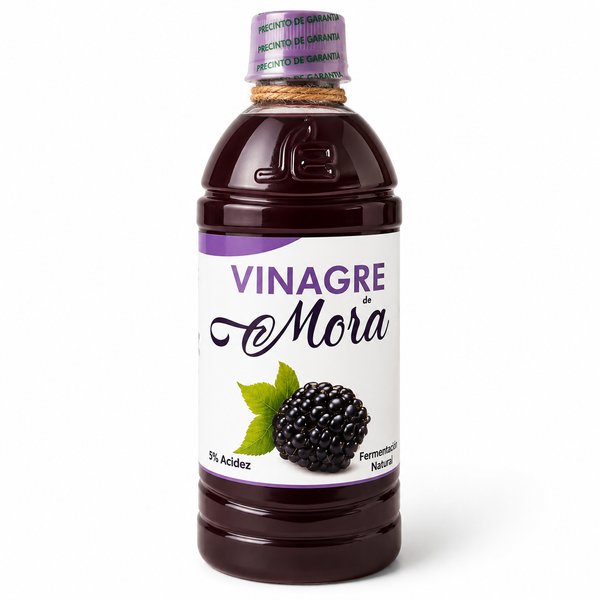 Vinagre de Mora (Fermentación Natural - 5% Acidez)
