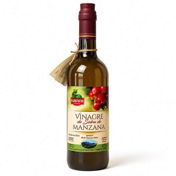 Kapira Ecoproductos – Vinagre de Sidra de Manzana (Fermentación Natural - 100% Sidra de Manzana)