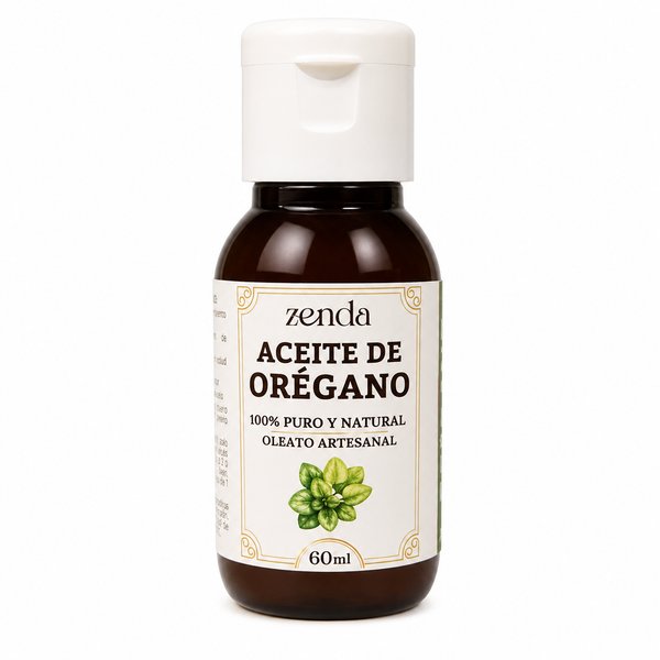 Nombre del producto: Zenda – Aceite de Orégano (100% Puro y Natural - Oleato Artesanal)