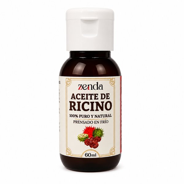 Zenda – Aceite de Ricino (100% Puro y Natural - Prensado en Frío)