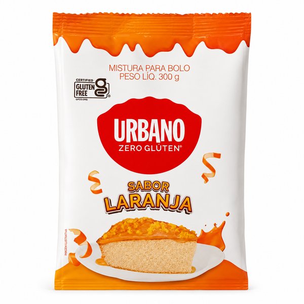 Urbano – Mistura para Bolo Sabor Laranja (Zero Glúten)