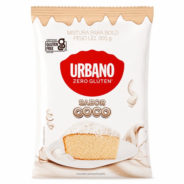 Urbano – Mistura para Bolo Sabor Coco (Zero Glúten)