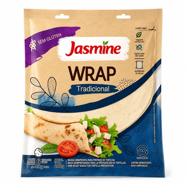 Jasmine – Wrap Tradicional (Sem Glúten)