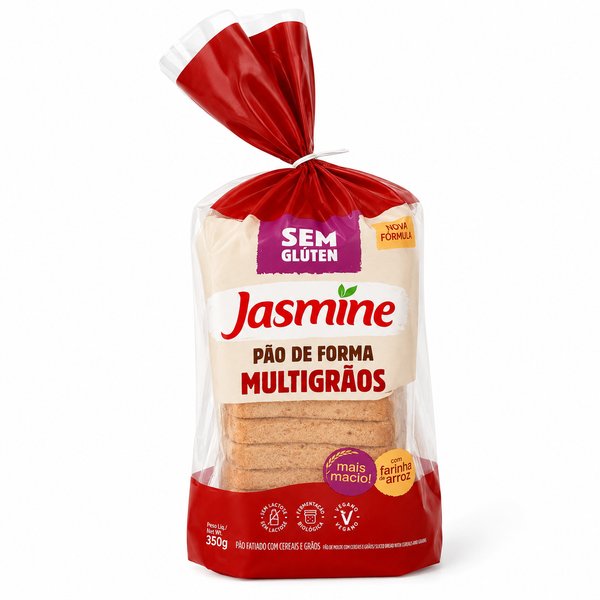 Jasmine – Pão de Forma Multigrãos (Sem Glúten)