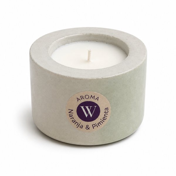 Wicca – Velón / Vela Aromática (Naranja & Pimienta)