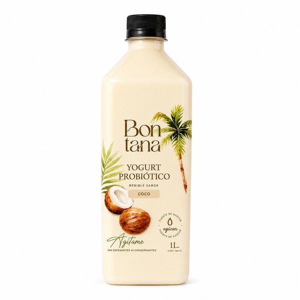 Bontana – YOGURT PROBIÓTICO Bebible Sabor Coco