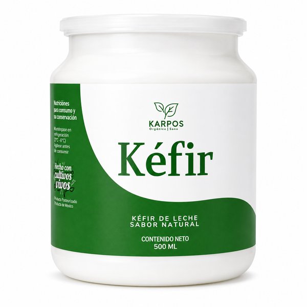 KARPOS Orgánico | Sano – Kéfir de Leche Sabor Natural
