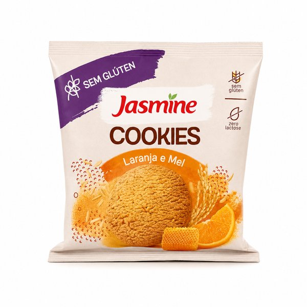 Jasmine Sem Glúten – Cookies Laranja e Mel (Zero Lactose)