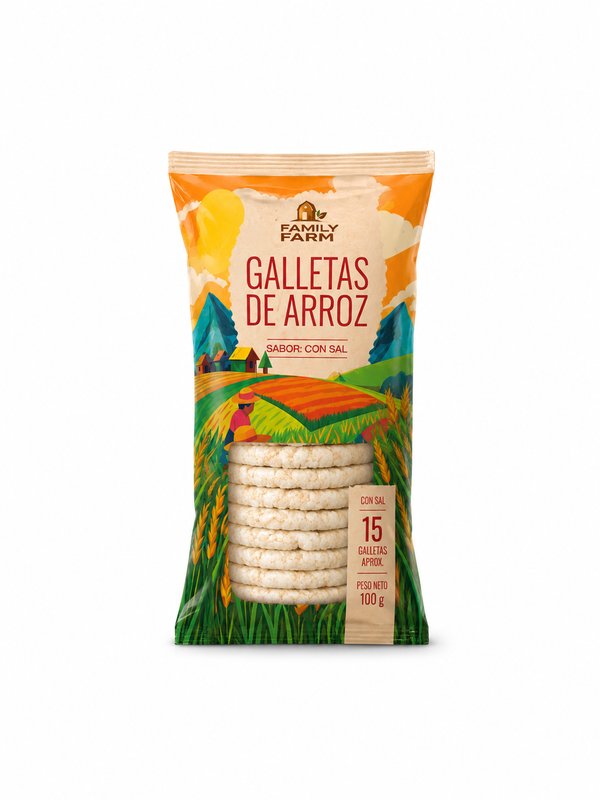 Galleta de Arroz Con Sal Family Farm