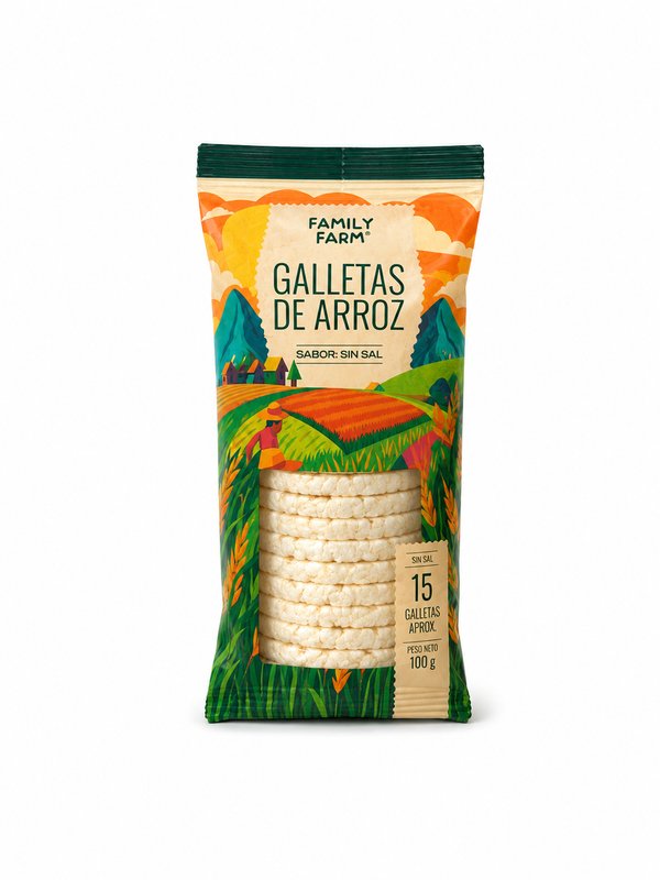 Galleta de Arroz Sin Sal Family Farm