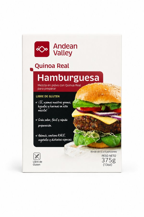 Mezcla en polvo con Quinua Real para Hamburguesas