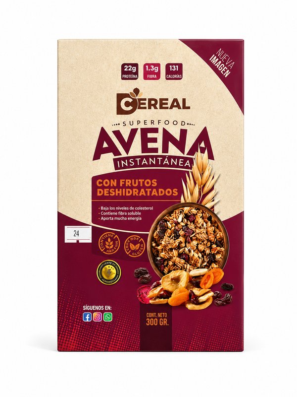 Avena Instantanea con Frutos Deshidratados