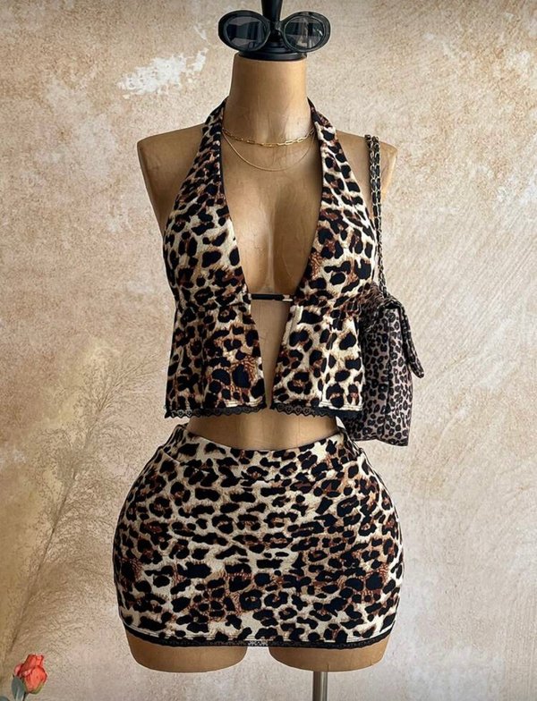 Conjunto animal print 🐅