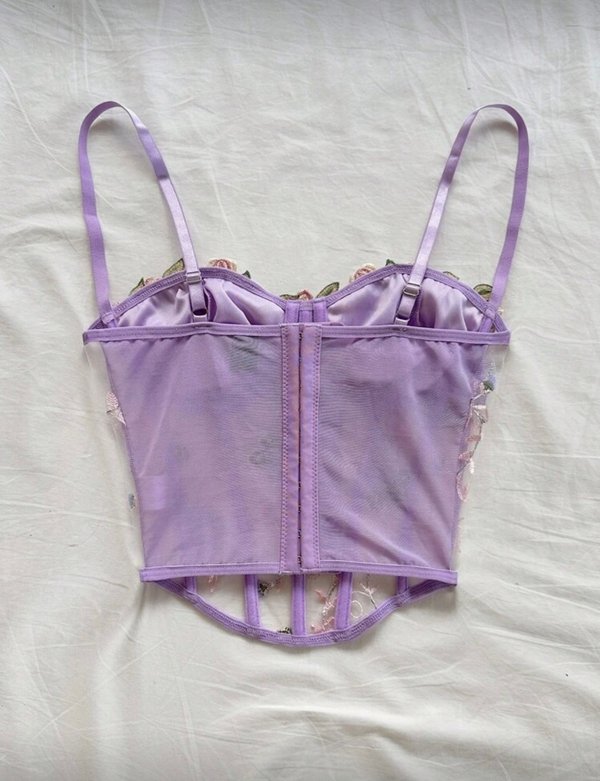 Top estilo floral 💜