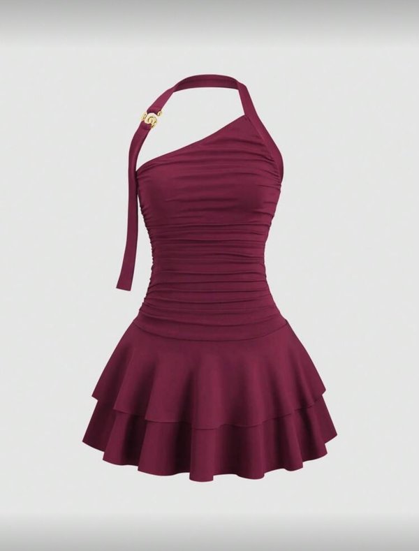 Vestido bordo 