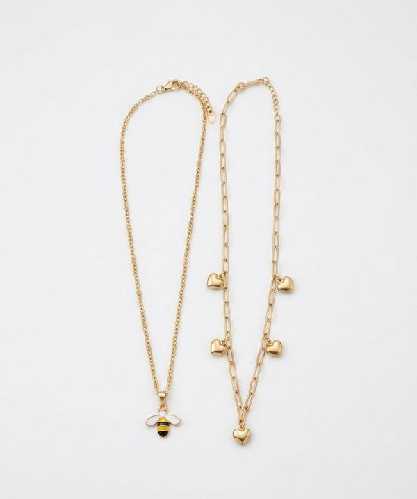 set de collares de acero inoxidable