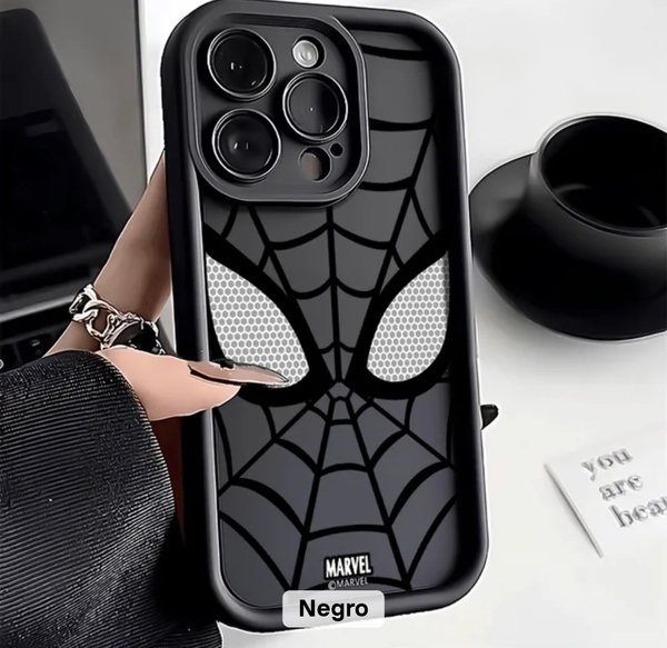 funda se silicona con diseño spider man para iphone 13 pro