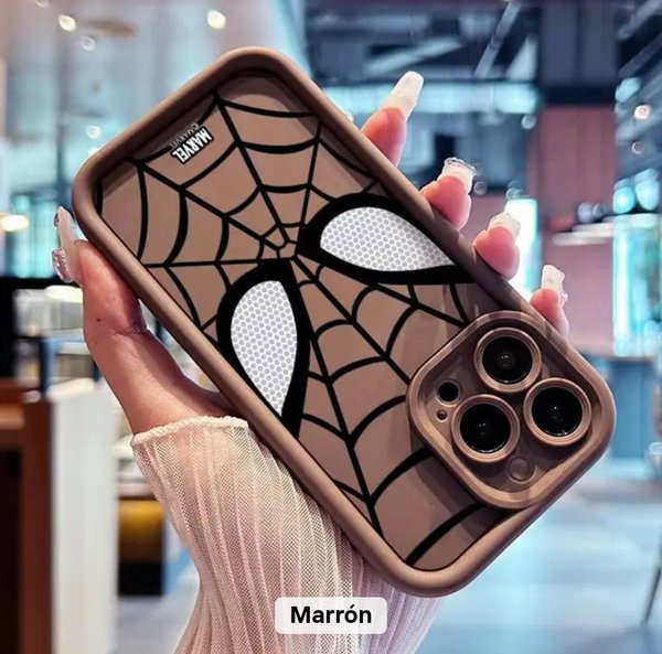 funda se silicona con diseño spider man para iphone 13 pro