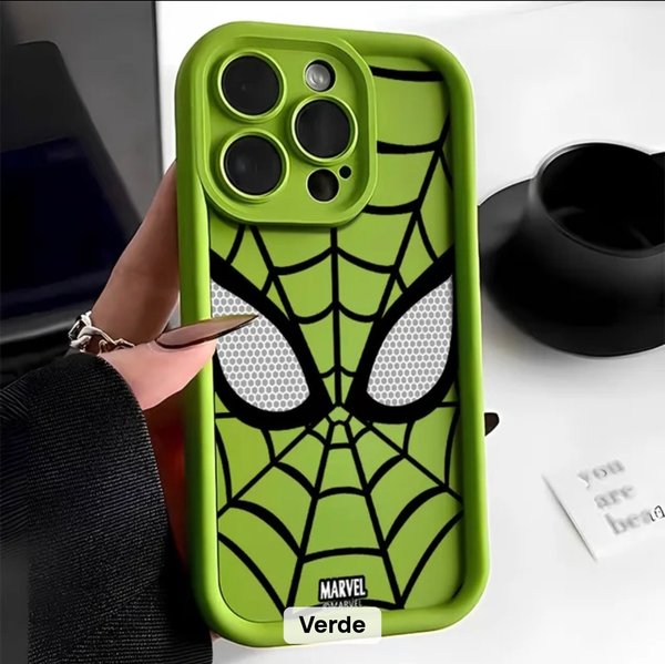 funda se silicona con diseño spider man para iphone 13 pro