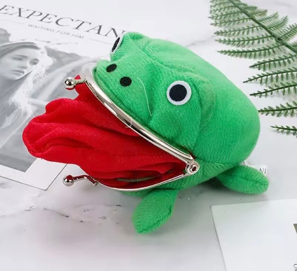 Monedero de rana de peluche de naruto