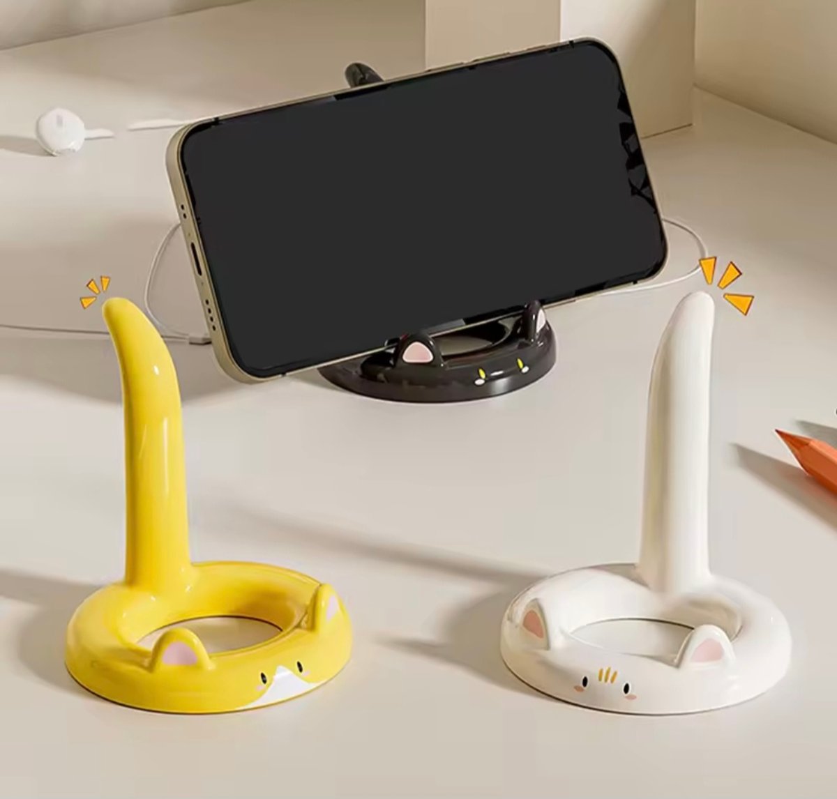 soporte para telefono con diseños animados  - 2