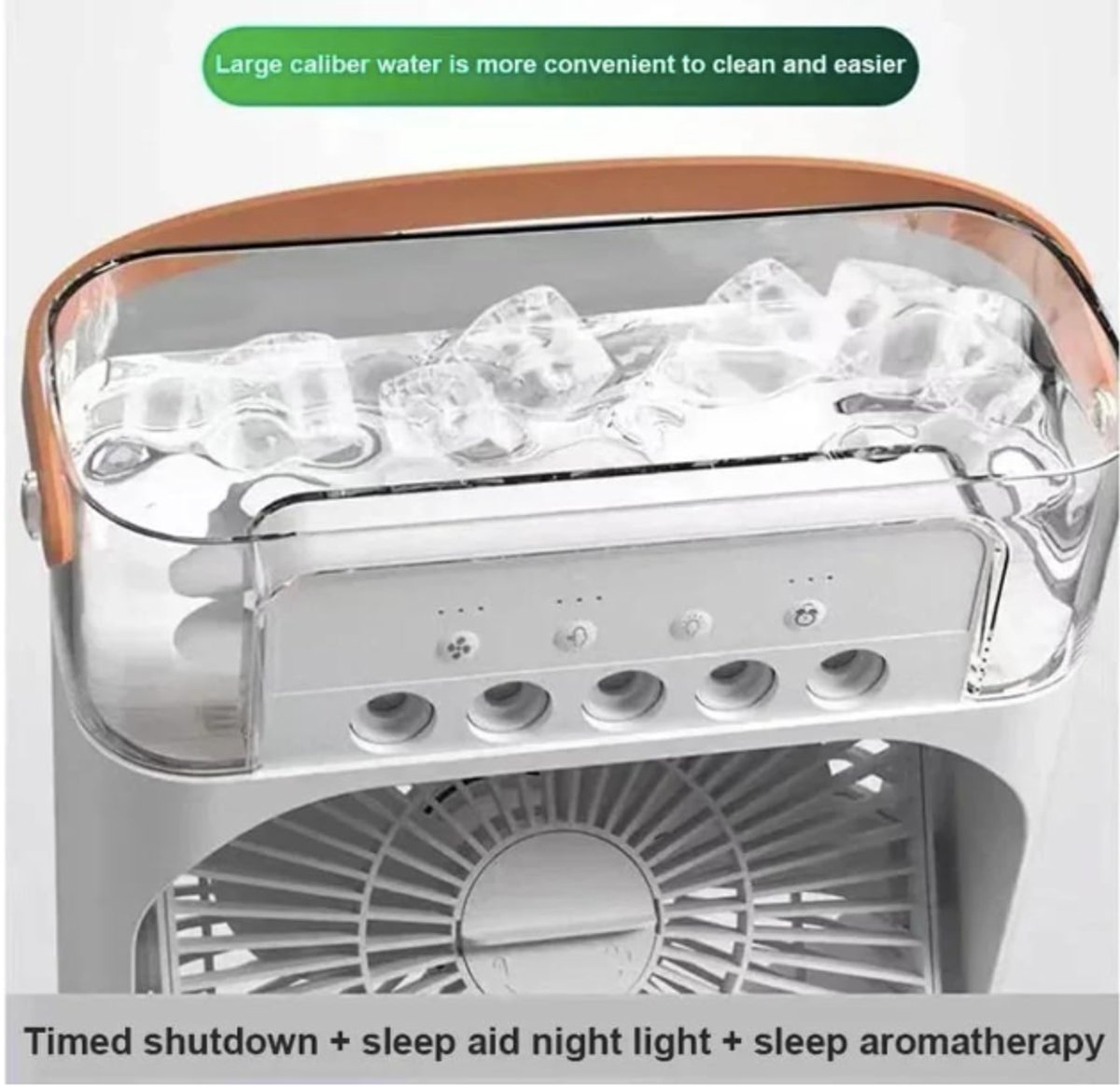 Mini Aire Portátil con Humidificador 3 en 1