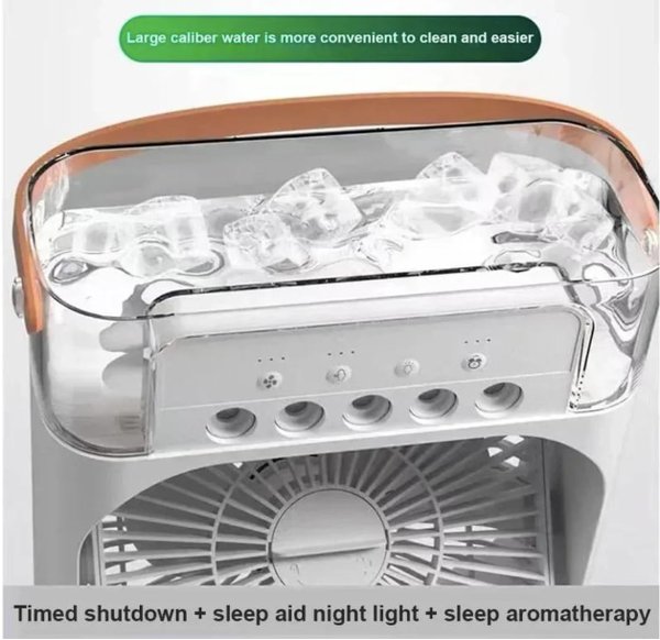 Mini Aire Portátil con Humidificador 3 en 1