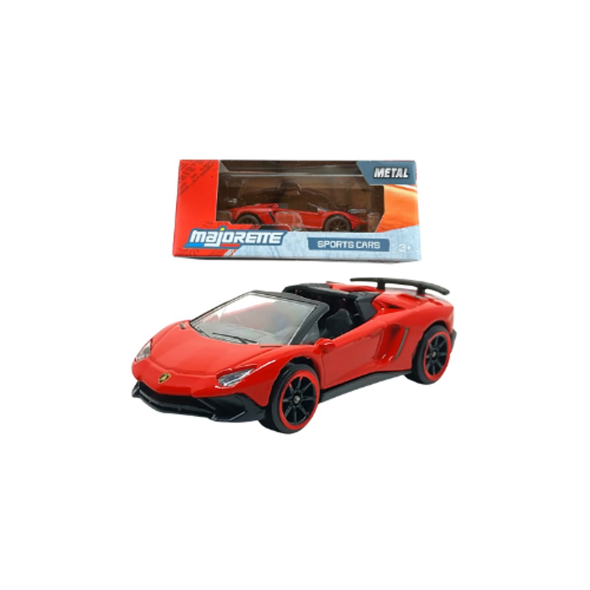 Lamborghini Aventador SVJ - Color Rojo - Majorette Sports Cars Box