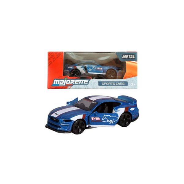 Ford Mustang GT - Color azul - Majorette Sports Cars Box