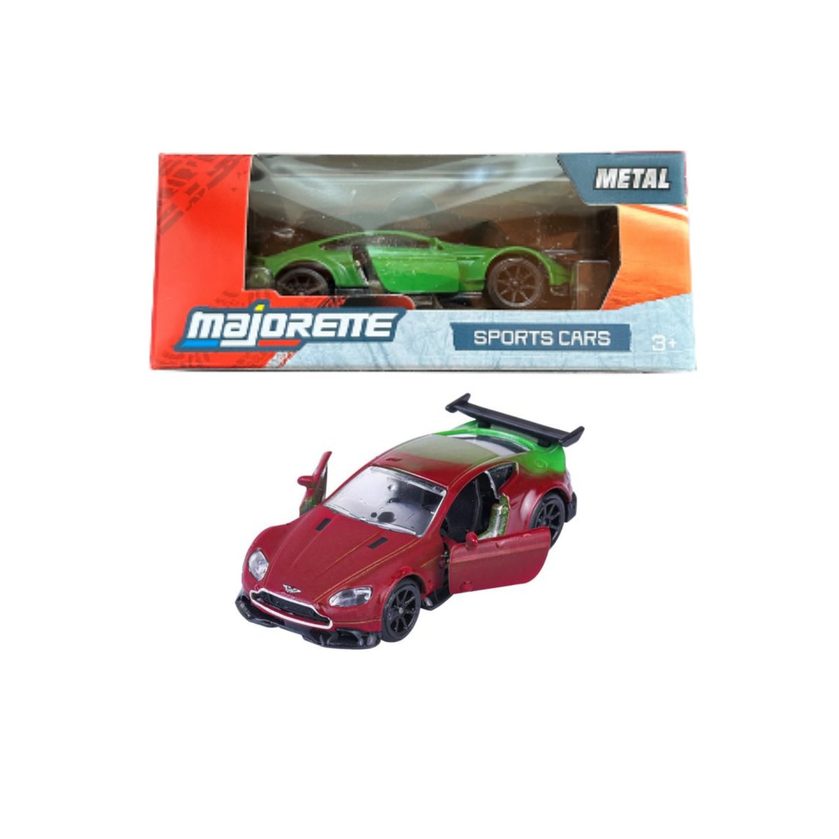 Aston Martin Vantage GT8 - Color Verde - Majorette Sports Cars Box