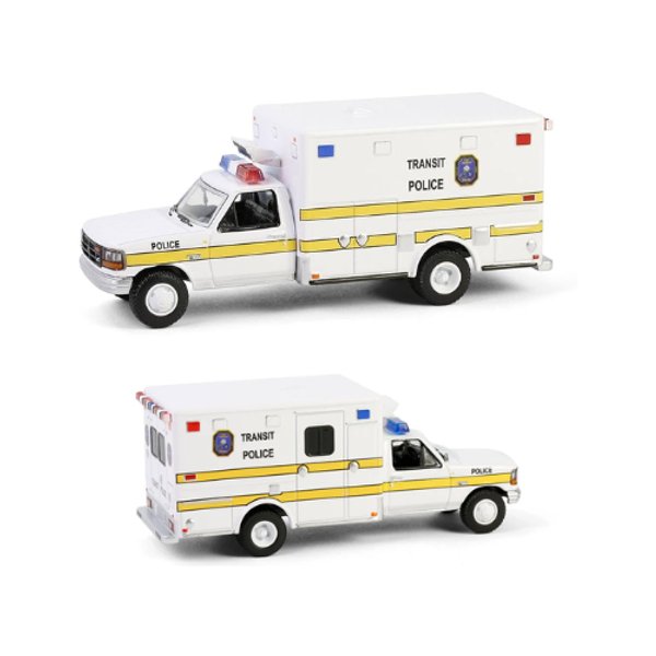 1994 Ford F-350 Ambulance Washington Metro Police - GREENLIGHT 1:64 