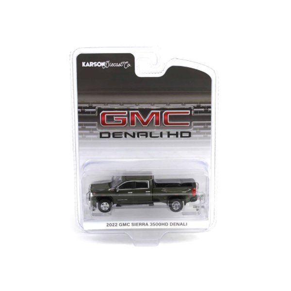 2022 GMC Sierra 3500HD Denali Black 1:64 Diecast Karson Exclusive - GREENLIGHT 