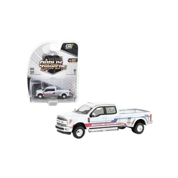 2019 Ford F-350 Lariat White w/ Decals - GREENLIGHT